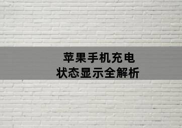 苹果手机充电状态显示全解析-图片1